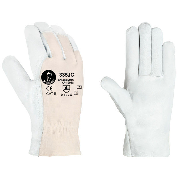 GUANTES FLOR CABRA GRIS T-9