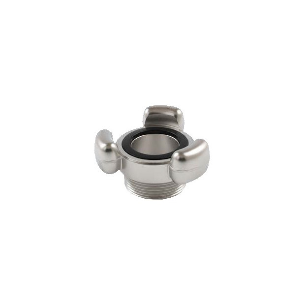 RACOR ALUMINIO MANGUERA ROSCA MACHO D45