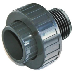 ENLACE MIXTO 3 P PVC M/H DOBLE ROSCA 1"