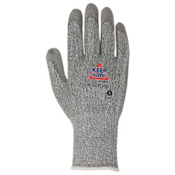 GUANTE POLY REC. PU NEGRO PALMA CORTE 3 T.9
