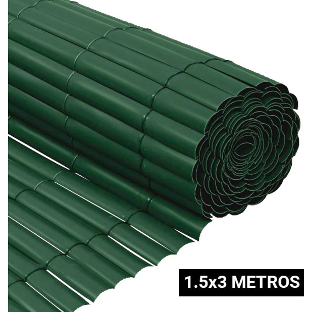 CAÑIZO PLASTICO 1,5x3MTS VERDE