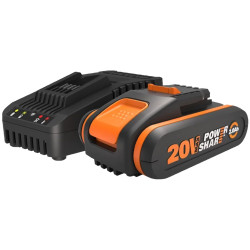KIT BATERIA + CARGADOR WORX WA3601 20V 2.AH