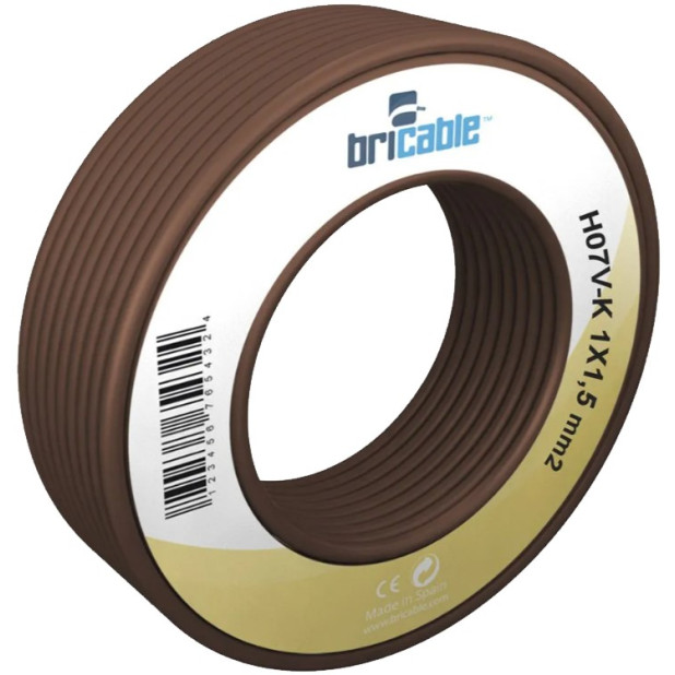 CABLE UNIPOLAR 1x6 HO7Z1-K MARRON R.100M (por Metros)