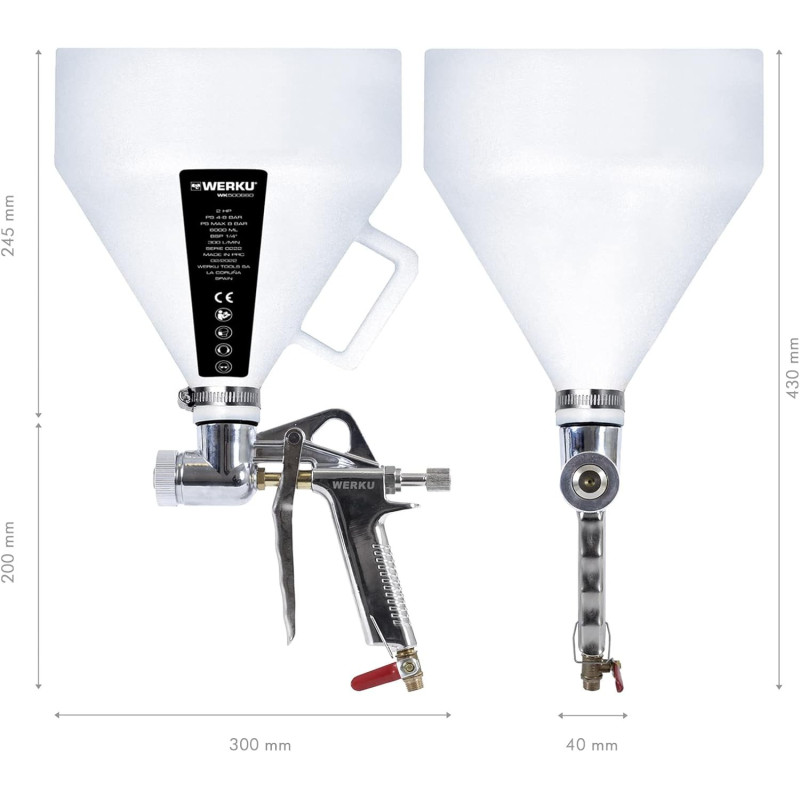 PISTOLA PINTAR GRAVEDAD GOTELE 2HP 6L