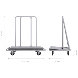 CARRO PLATAFORMA PORTAPANELES-PLACAS 900KG