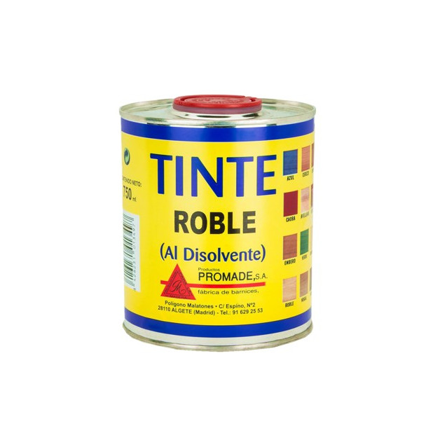 TINTE AL DISOLVENTE ROBLE 750ML