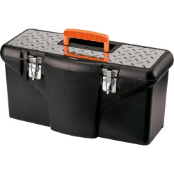 CAJA HERRAMIENTAS PLASTICO 22" C/TAPA INOX. 57x26x26cm