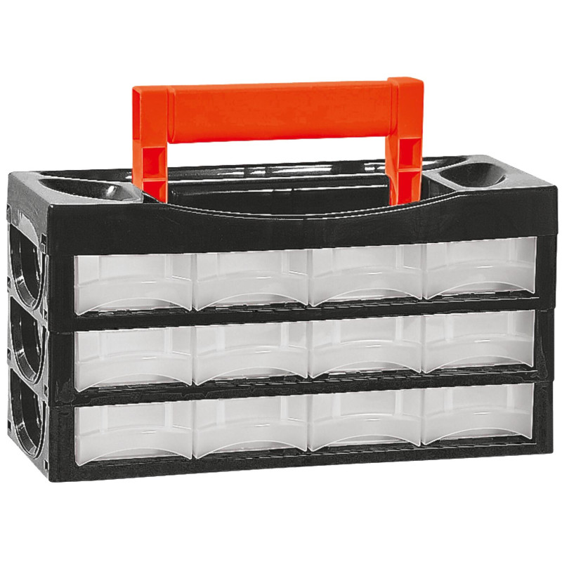 ORGANIZADOR 6 CAJONES PEQ. C/ASA31,8x13,5x31cm.