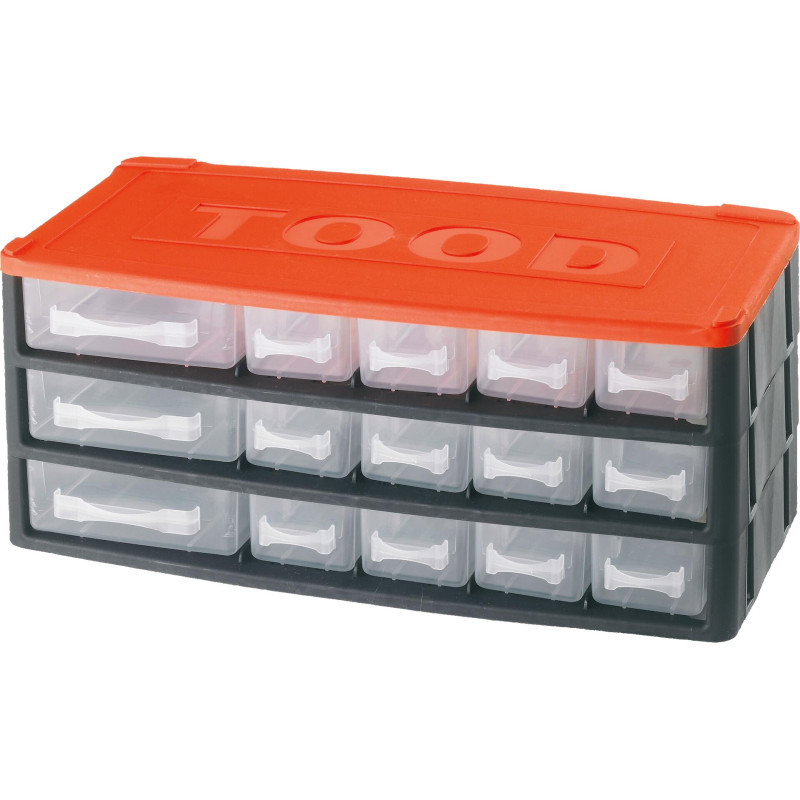 ORGANIZADOR 15 CAJONES PEQ. 33x16,5x14cm.