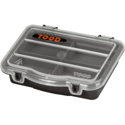 ORGANIZADOR 3 COMPARTIM. FIJOS 18x12x3cm NEGRO