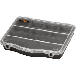 ORGANIZADOR 10 COMPARTIM. FIJOS 24x18x4cm NEGRO