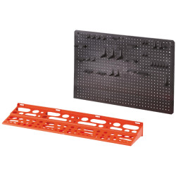 PANEL HERRAMIENTAS C/ESTANTE+GANCHOS 57x39x8cm PG1190