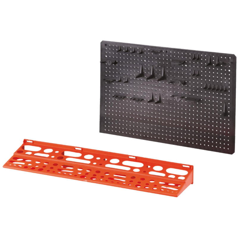 PANEL HERRAMIENTAS C/ESTANTE+GANCHOS 57x39x8cm PG1190