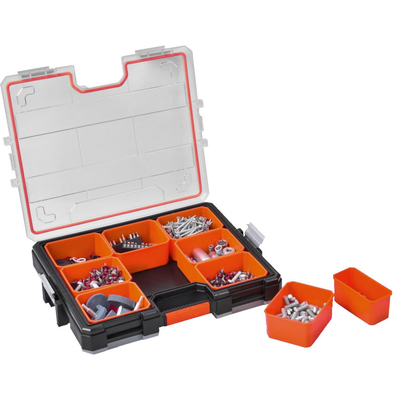 ORGANIZADOR PLASTICO C/CIERRE METAL 45,5x37,5x8cm TO745