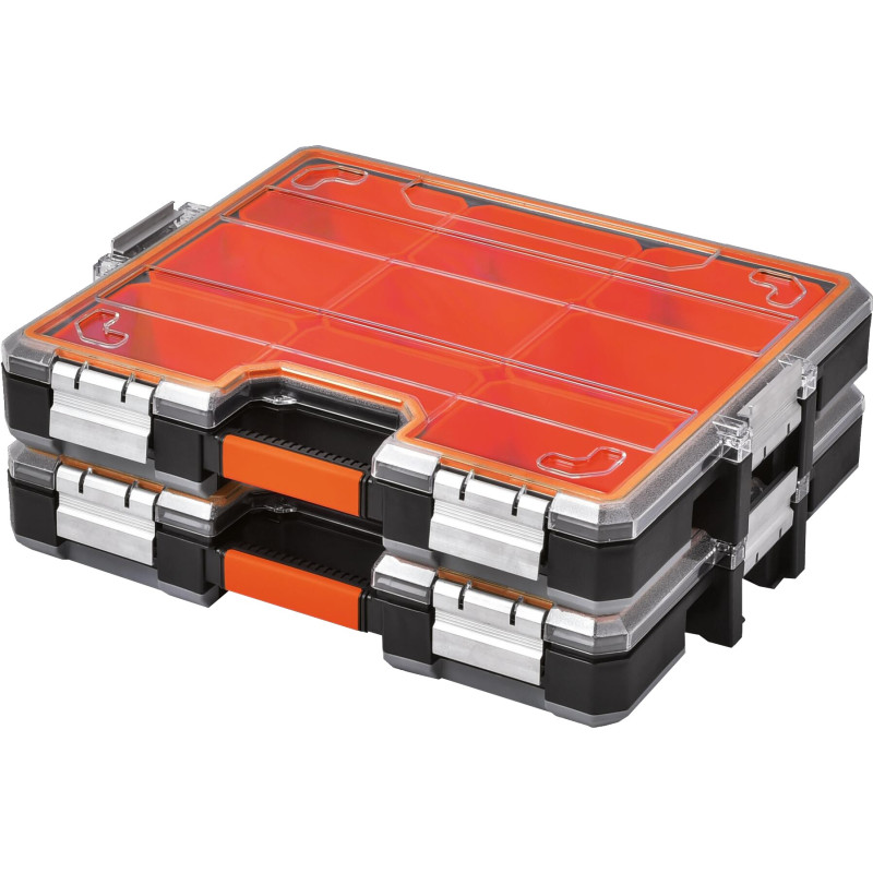 ORGANIZADOR PLASTICO C/CIERRE METAL 45,5x37,5x8cm TO745