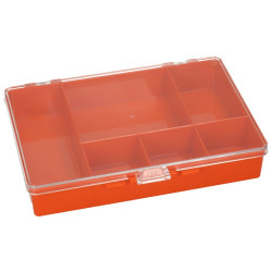 CAJA HERRAMIENTA PLASTICO 6 COMPARTIMENTOS 190x130x35