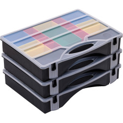 ORGANIZADOR PLASTICO 19 COMPARTIMENTOS 460x320x80