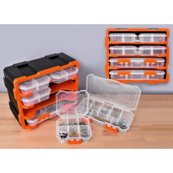 CONTENEDOR PLAST. C/6 ORGAN. EXTRAIBLES 38x18x32cm MR638