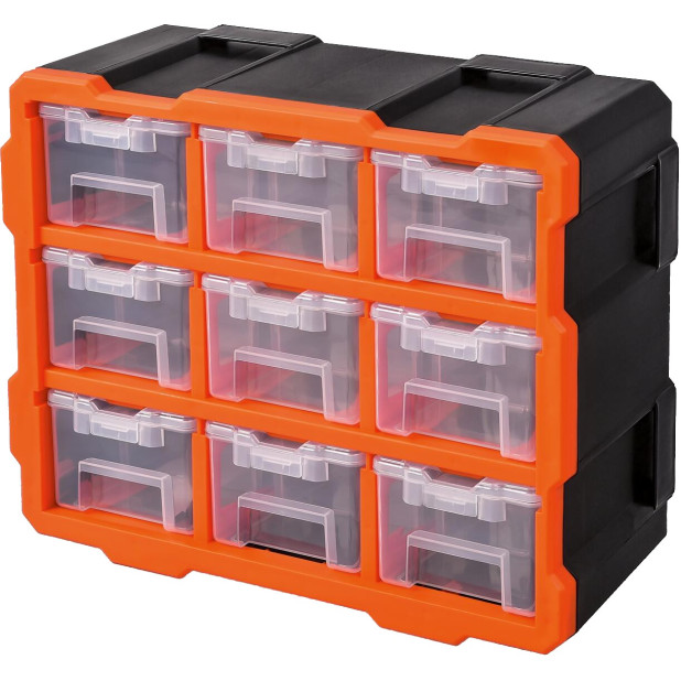 CONTENEDOR PLAST. C/9 CAJAS EXTRAIBLES 38x17x32cm MR938