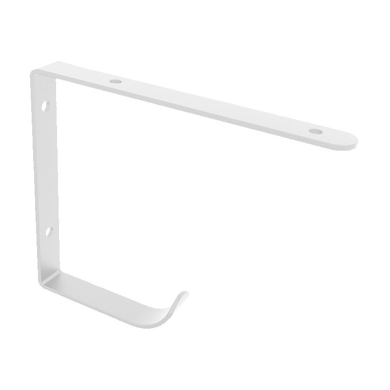 ESCUADRA C/COLG 180MM BLANCO PORO