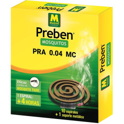 ESPIRAL ANTI-MOSQUITO PREBEN 10und+SOPORTE