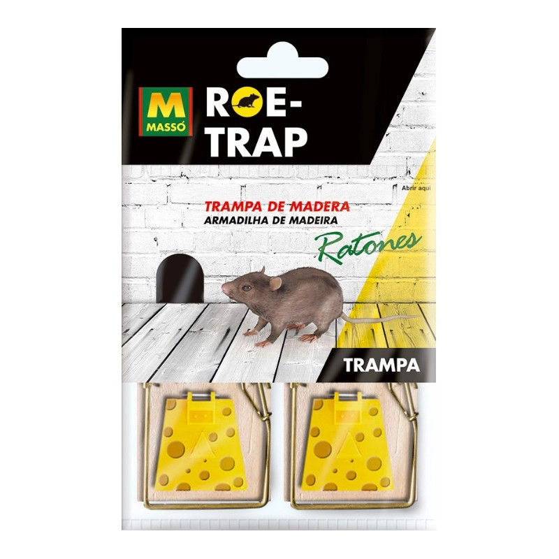 TRAMPA MADERA PARA RATONES BLISTER 2UND