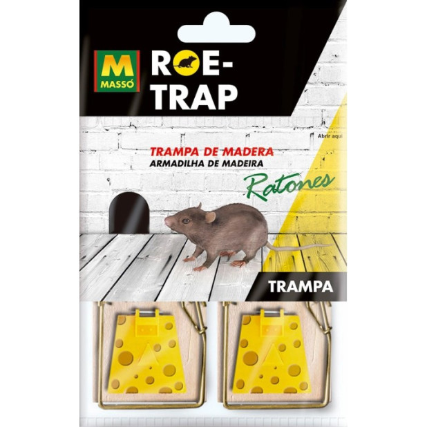 TRAMPA MADERA PARA RATONES BLISTER 2UND