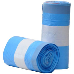 BOLSA BASURA AUTOCIERRE 55x60 AZUL (15UN)