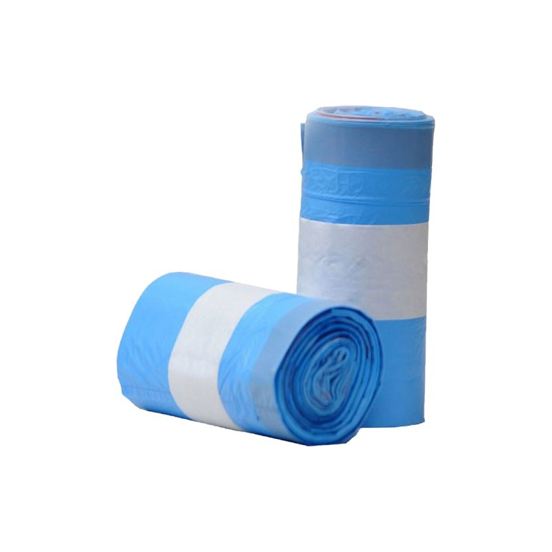 BOLSA BASURA AUTOCIERRE 55x60 AZUL (15UN)