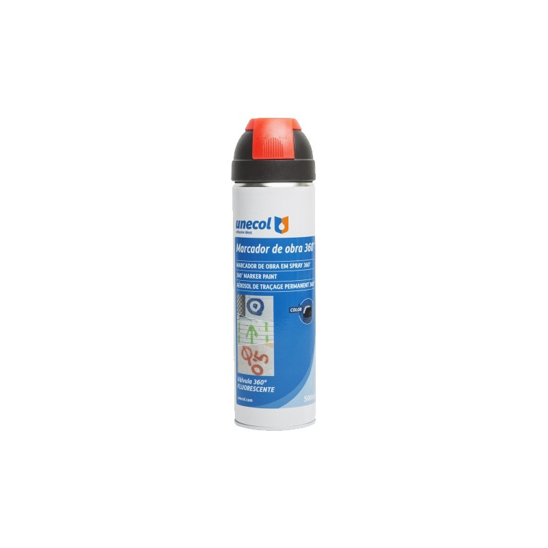 SPRAY MARCADOR ROJO 360º 500ML