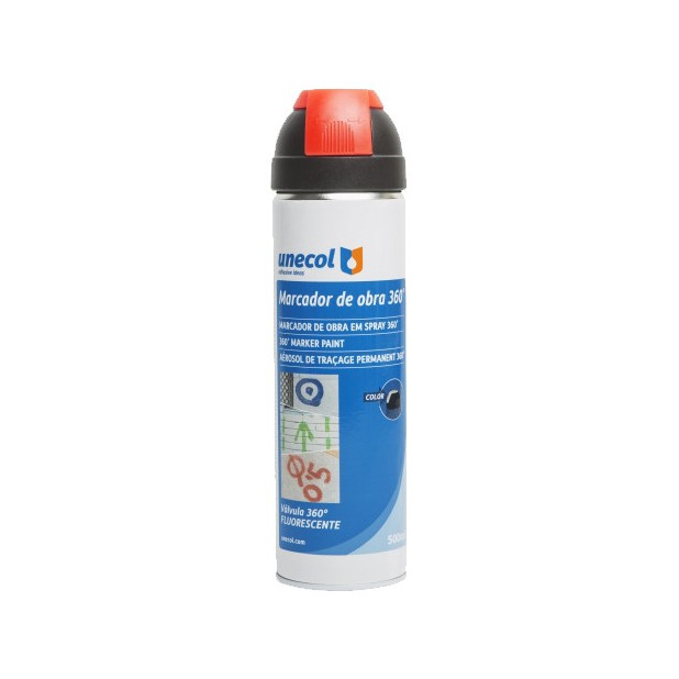 SPRAY MARCADOR ROJO 360º 500ML