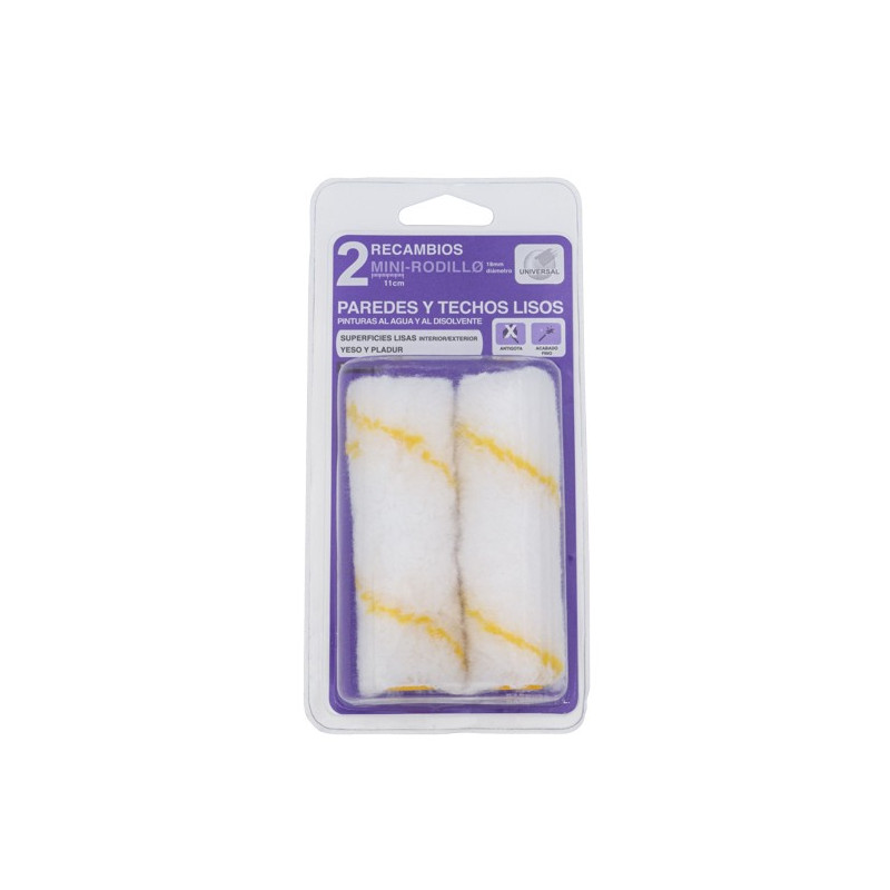 PACK 2 RECAMBIOS PAREDES-TECHOS LISOS 11CM