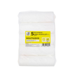 PACK 5 MINI RODILLO ESPUMA PORO 11CM