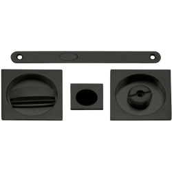 KIT CORREDERA EMBUTIR CUADRADO NEGRO