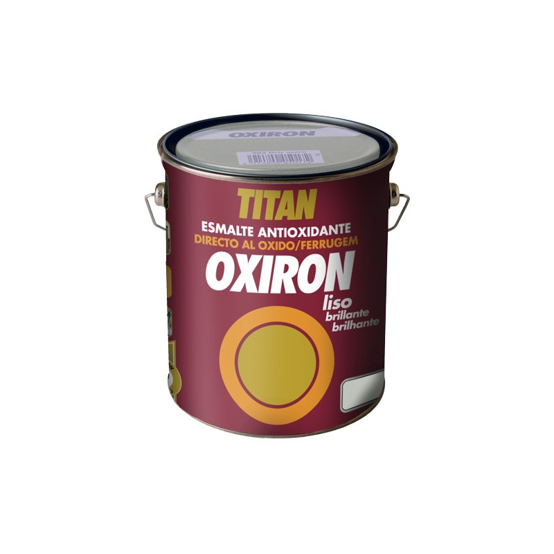 OXIRON ESMALTE LISO BRILLANTE PLATA 4L