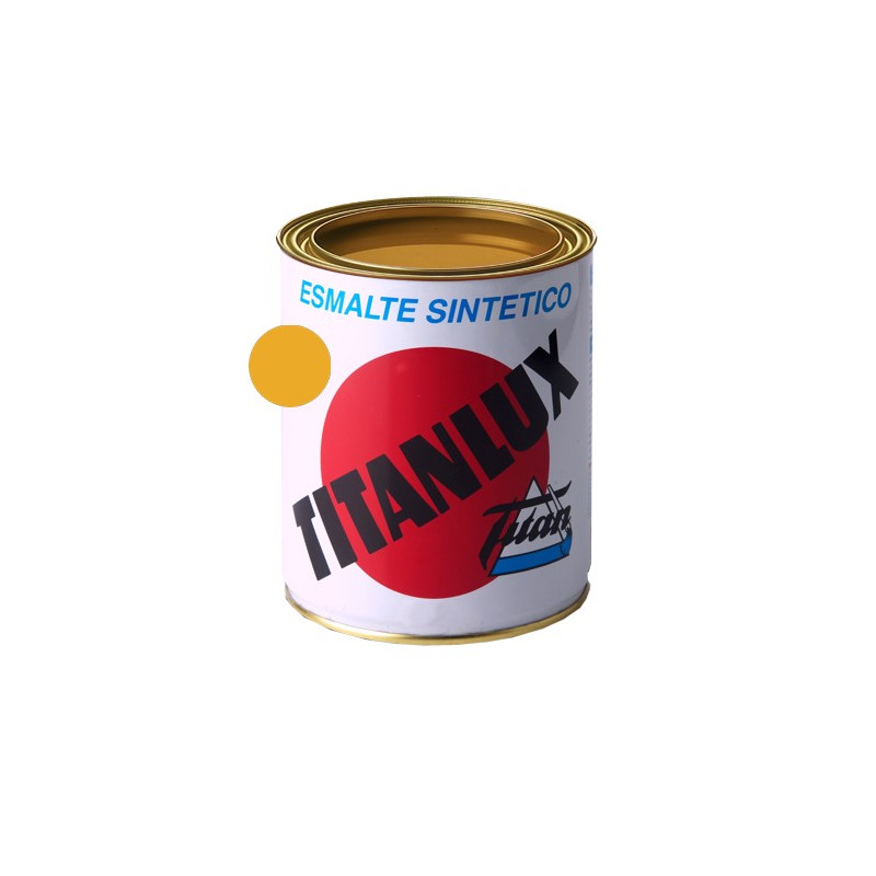 TITANLUX ESMALTE SINTETICO AMARILLO MEDIO 750ML (DESCAT)