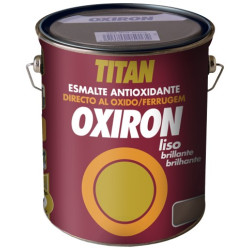 OXIRON ESMALTE LISO BRILLANTE TABACO 4L