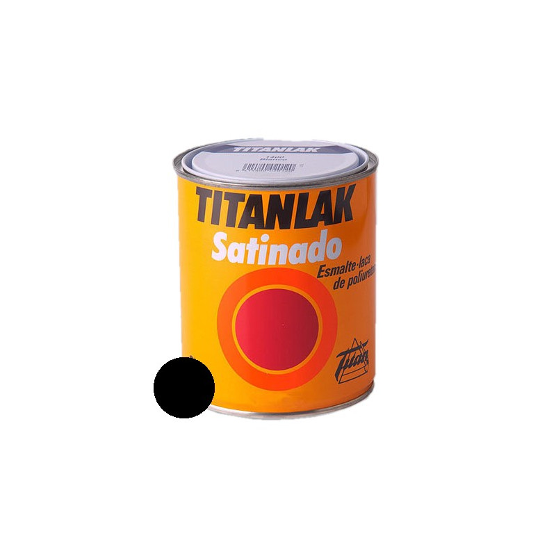 TITANLAK 375ML SAT. NEGRO