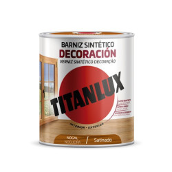 TITANLUX BARNIZ SINTETICO SATINADO NOGAL 750ML
