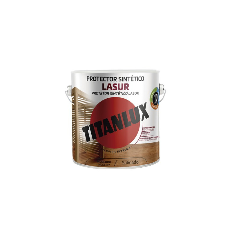 TITANLUX PROTECTOR LASUR SINT. SATINADO INCOLORO 4LTS(DESCAT.)