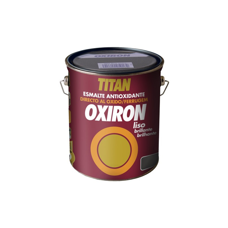 OXIRON ESMALTE LISO BRILLANTE NEGRO 4L (DESCAT.)