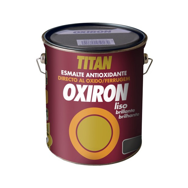 OXIRON ESMALTE LISO BRILLANTE NEGRO 4L (DESCAT.)