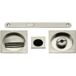 KIT CORREDERA EMBUTIR CUADRADO NIQUEL SAT.