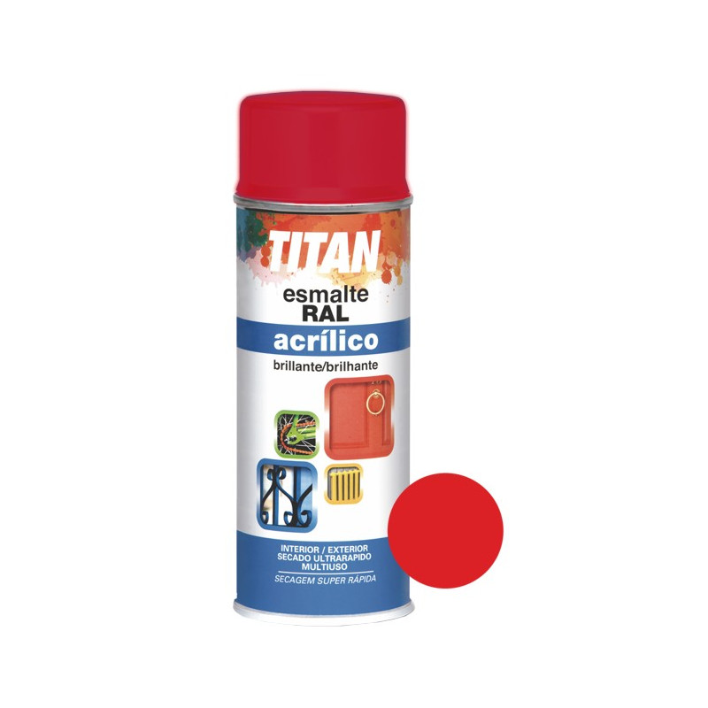 SPRAY ESM. ACRILICO ROJO RAL3020 400ML