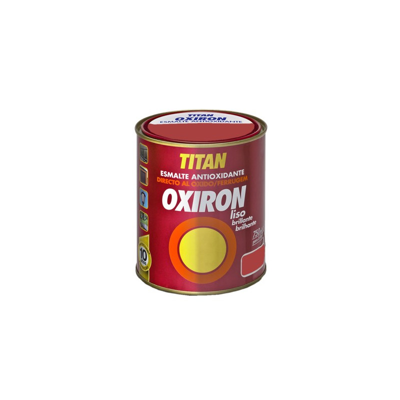 OXIRON ESMALTE LISO BRILLANTE ROJO 750ML