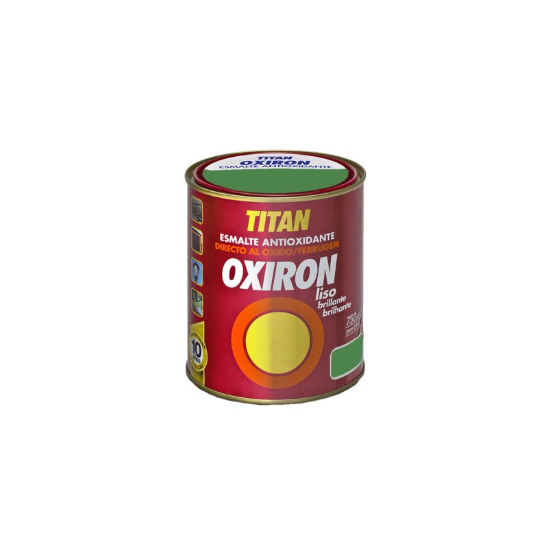 OXIRON ESMALTE LISO BRILLANTE VERDE PRADERA 750ML