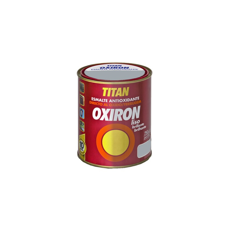 OXIRON ESMALTE LISO BRILLANTE GRIS PERLA 750ML