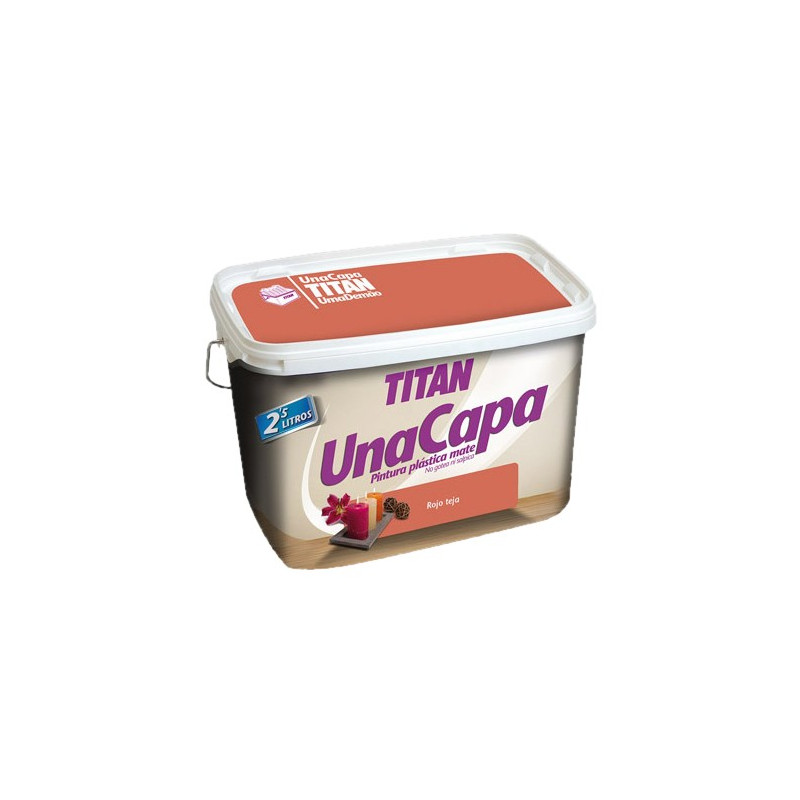 TITAN UNA CAPA 2,5LTS. ROJO TEJA