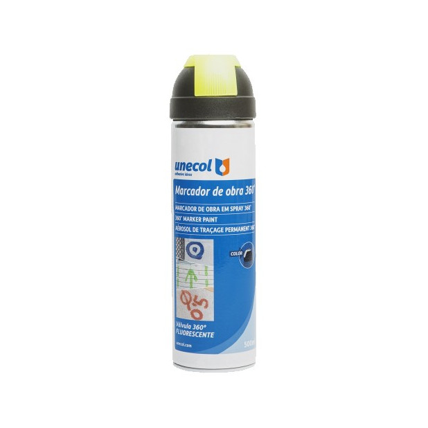 SPRAY MARCADOR AMARILLO 360º 500ML