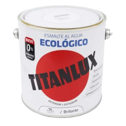 TITANLUX ESMALTE AL AGUA BRILLANTE BLANCO 2,5LTS